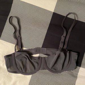 Basically new gray Cuup balconette bra